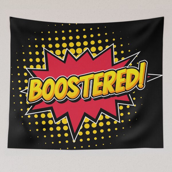 Item preview, Boostered! Vaccinated Badge designed and sold by opalime.
