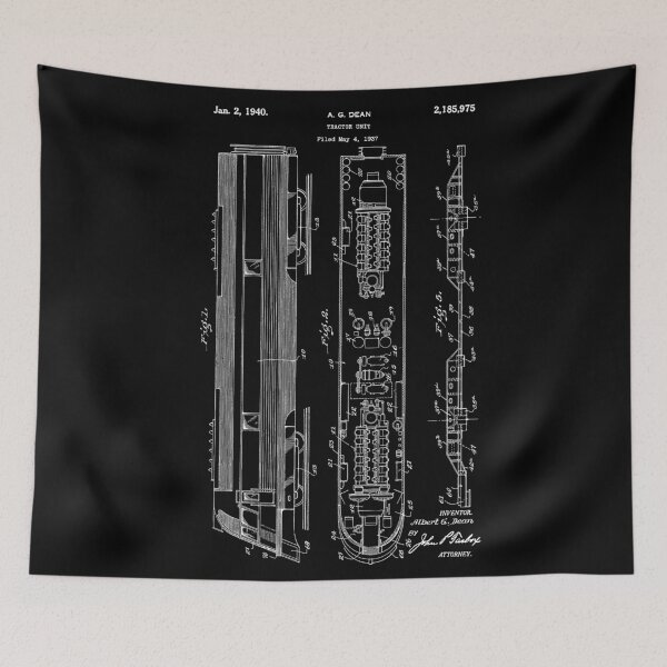 Item preview, Dean Railway Tractor Unit Patent 1940 designed and sold by LadyMay Vintage.