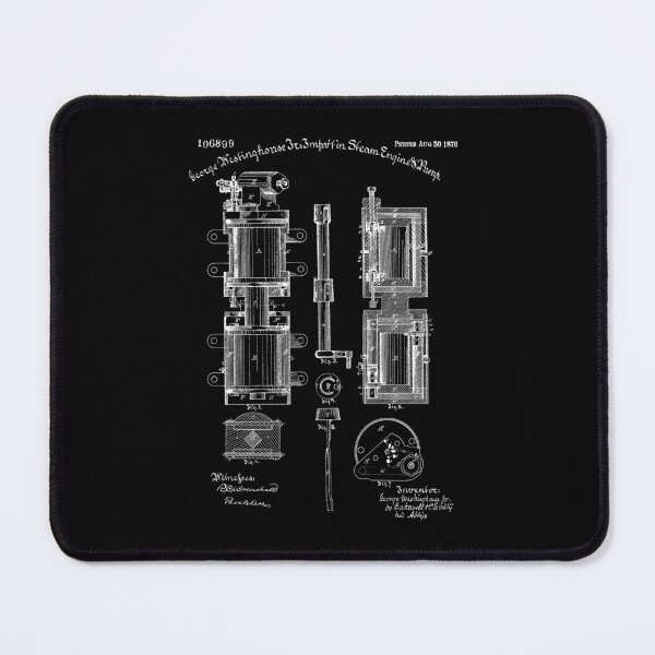 Item preview, Westinghouse Rail Steam Engine and Pump Patent 1870 designed and sold by LadyMay Vintage.