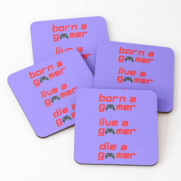 Item preview,  Born A Gamer Live A Gamer Die A Gamer - Funny Gaming Quotes designed and sold by LMoonDesigns.