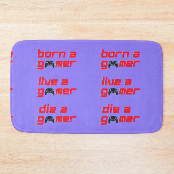 Item preview,  Born A Gamer Live A Gamer Die A Gamer - Funny Gaming Quotes designed and sold by LMoonDesigns.