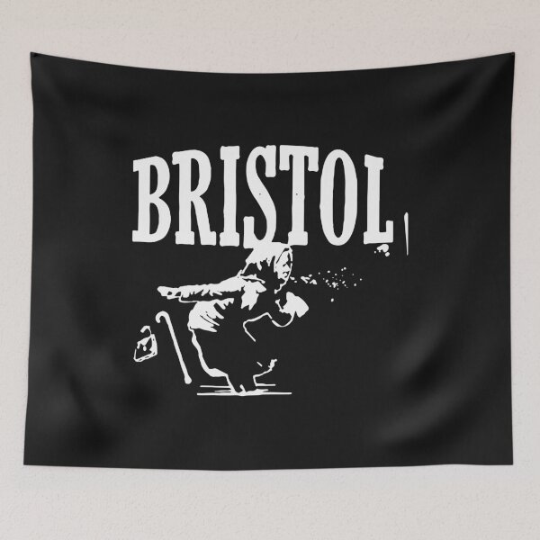 Item preview, Bristol Banksy old woman designed and sold by Adrianne8429.