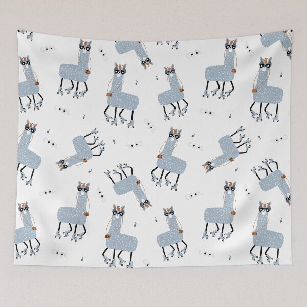 Item preview, Funny llamas roller skating designed and sold by WillaldShop.