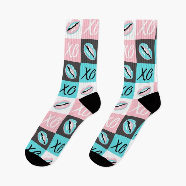 Item preview, Xoxo pink and turquoise love kisses  designed and sold by Designsbymelii4.