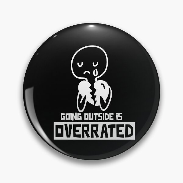 Item preview, Going outside is highly overrated - funny introvert  designed and sold by Hoetoons.