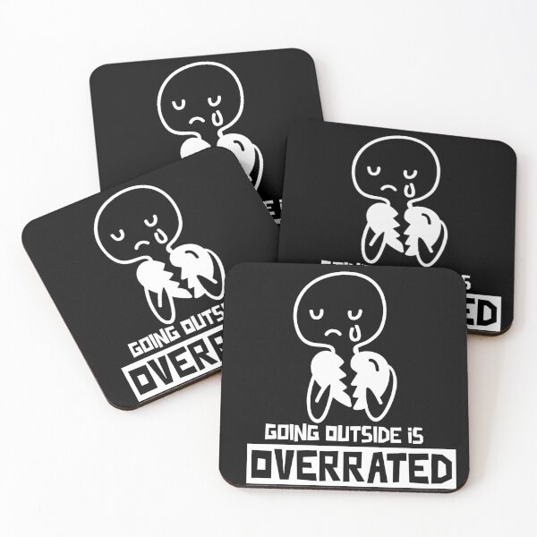 Item preview, Going outside is highly overrated - funny introvert  designed and sold by Hoetoons.