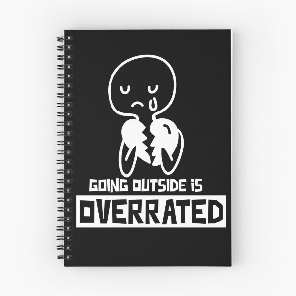 Item preview, Going outside is highly overrated - funny introvert  designed and sold by Hoetoons.