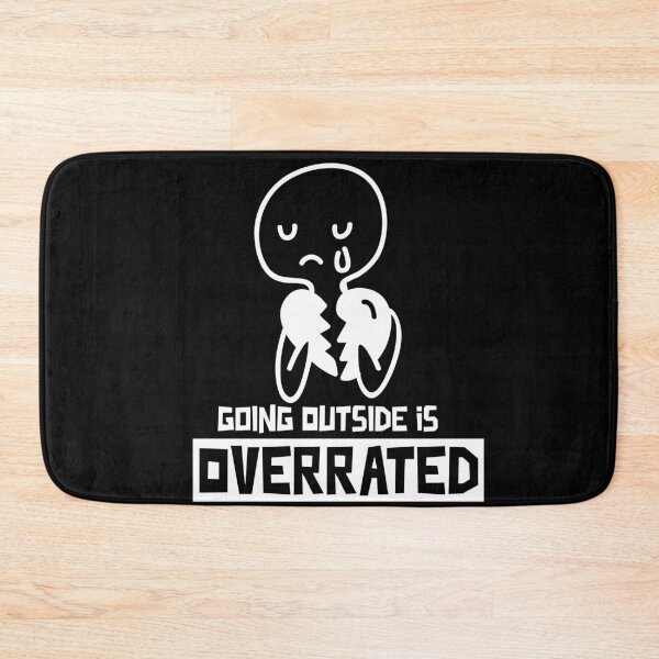 Item preview, Going outside is highly overrated - funny introvert  designed and sold by Hoetoons.