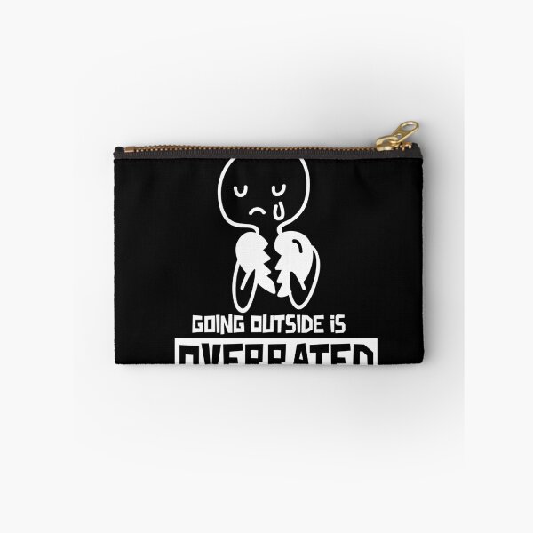 Item preview, Going outside is highly overrated - funny introvert  designed and sold by Hoetoons.