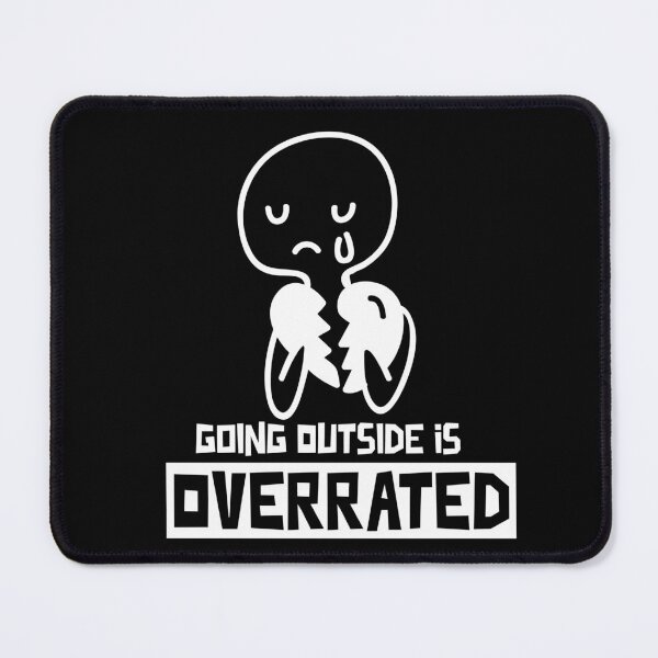 Item preview, Going outside is highly overrated - funny introvert  designed and sold by Hoetoons.