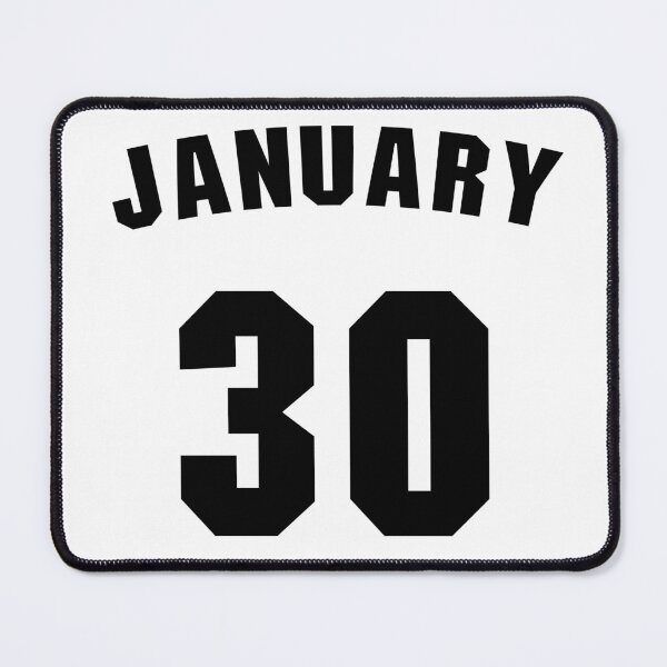 Item preview, Date of birth 30 January birthday gift sport design designed and sold by Panya-Design.