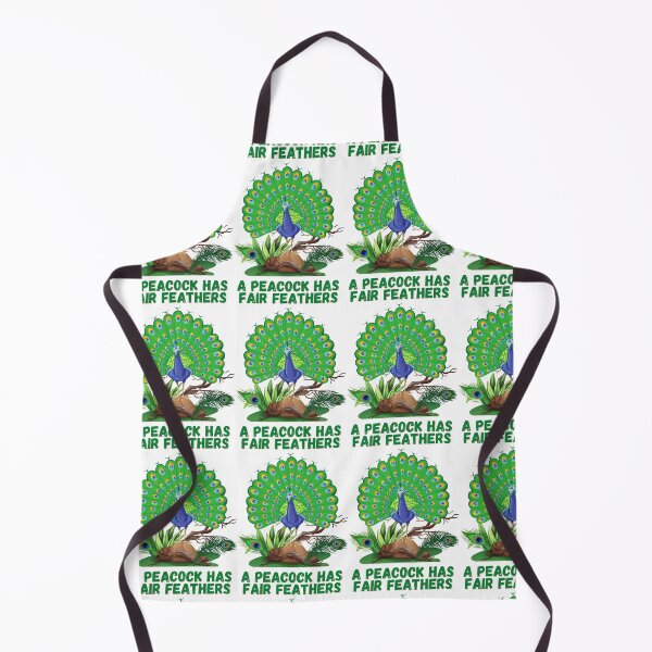 Item preview, Proverb: Saying; A funny and beautiful peacock has fair feathers designed and sold by Hinny8.