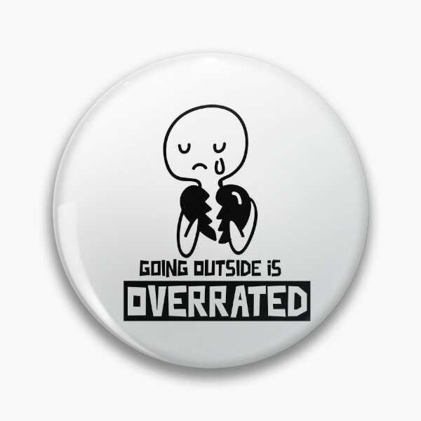 Item preview, Going outside is highly overrated - funny introvert  designed and sold by Hoetoons.