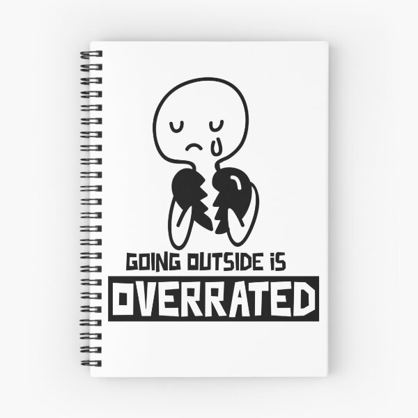 Item preview, Going outside is highly overrated - funny introvert  designed and sold by Hoetoons.