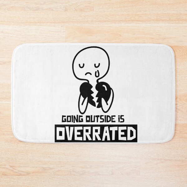 Item preview, Going outside is highly overrated - funny introvert  designed and sold by Hoetoons.