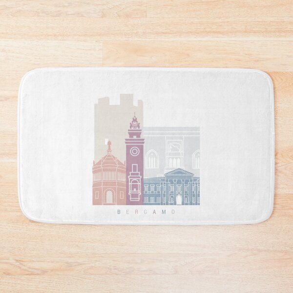 Item preview, BERGAMO SKYLINE POSTER PASTEL designed and sold by paulrommer.