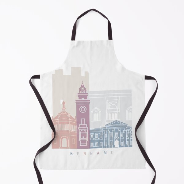 Item preview, BERGAMO SKYLINE POSTER PASTEL designed and sold by paulrommer.