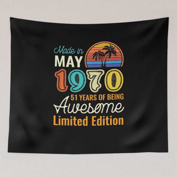 Item preview, 51 Years Old Born in May 1970 Shirt 51st Birthday  designed and sold by RamonMontes.