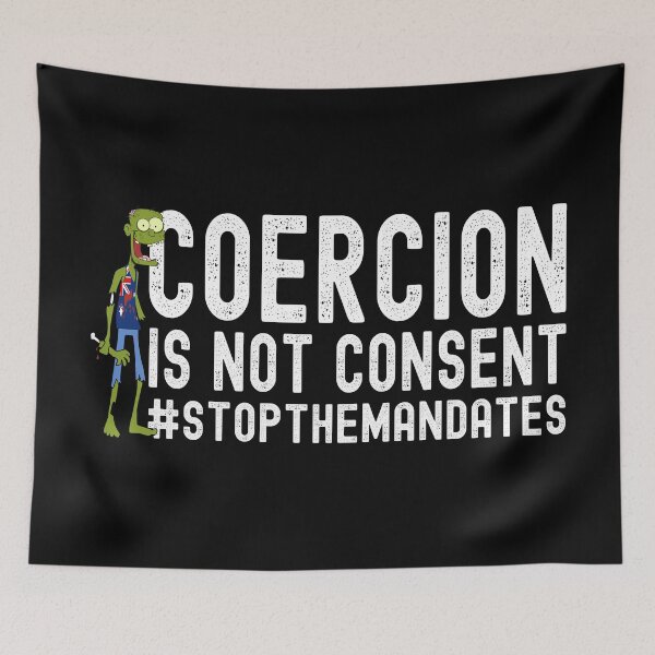 Item preview, Coercion Is Not Consent | Funny Zombie With Australia Flag Shirt designed and sold by DAFIN.