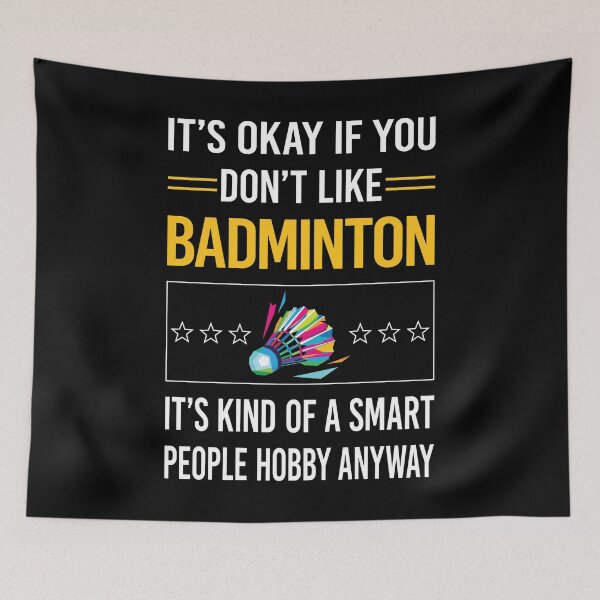 Item preview, Funny Smart People Badminton designed and sold by fatherbarliman.
