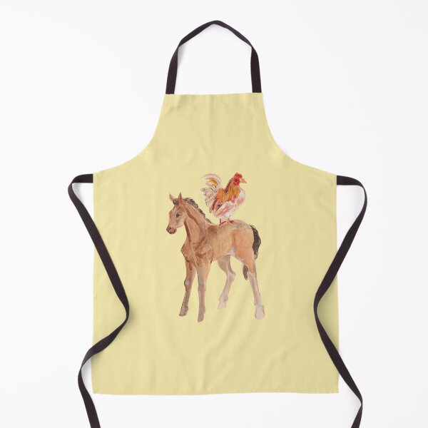 Item preview, baby horse and chicken are bffs watercolor designed and sold by captainringtail.