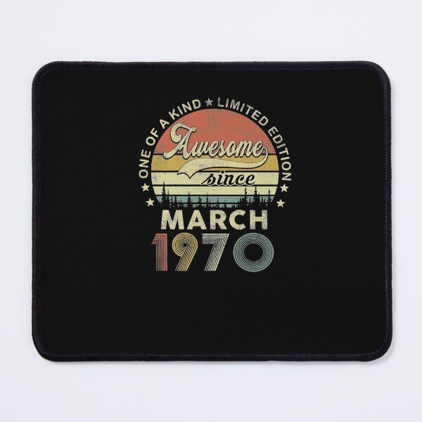 Item preview, Vintage March 1970 Retro 51 Year Old 51st Birthday Idea Premium designed and sold by RamonMontes.