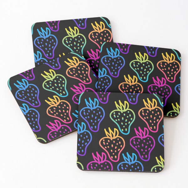 Item preview, Abstract rainbow strawberry designed and sold by CatheriLove.
