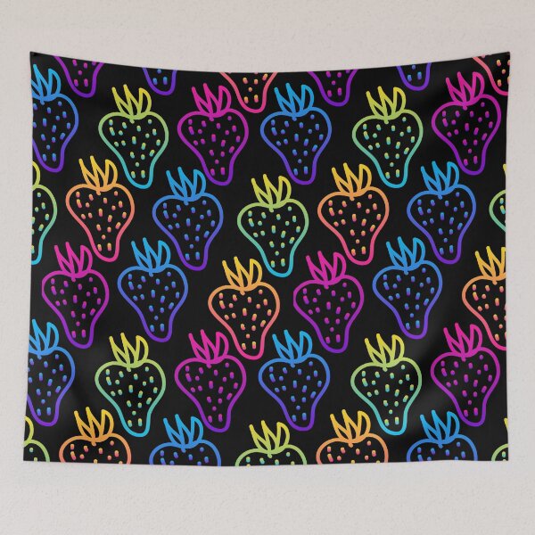 Item preview, Abstract rainbow strawberry designed and sold by CatheriLove.