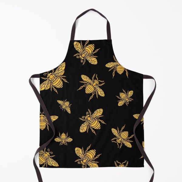Item preview, Hohey bee golden embroidery designed and sold by CatheriLove.