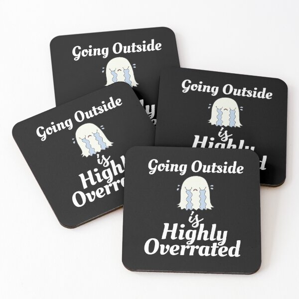 Item preview, Going outside is highly overrated - funny introvert  designed and sold by Hoetoons.