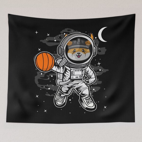 Item preview, Astronaut Basketball Floki Inu Coin To The Moon Crypto Token Cryptocurrency Blockchain Wallet HODL designed and sold by AdamRoberts90.