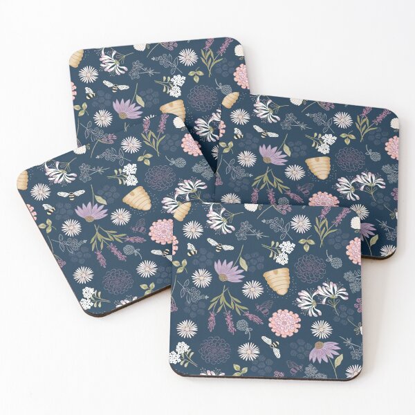 Item preview, Bee Daisy Floral Drawing  designed and sold by CatheriLove.