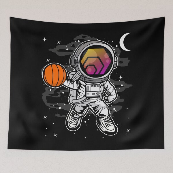 Item preview, Astronaut Basketball HEX Coin To The Moon Crypto Token Cryptocurrency Blockchain Wallet HODL designed and sold by AdamRoberts90.