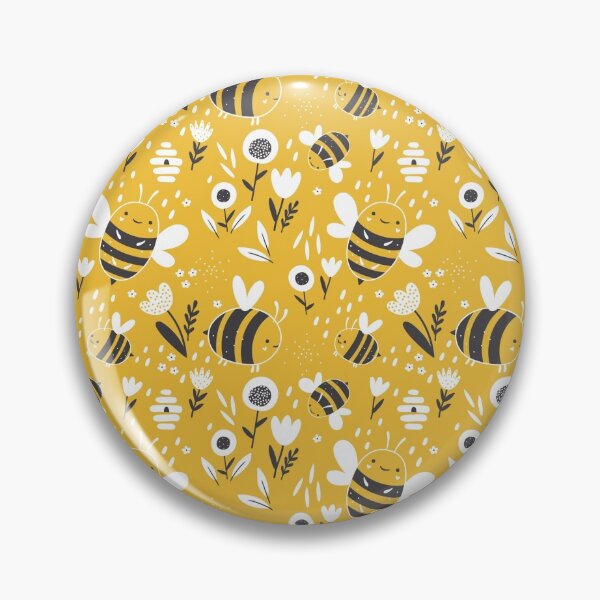 Item preview, Beautiful seamless Floral Bee designed and sold by CatheriLove.