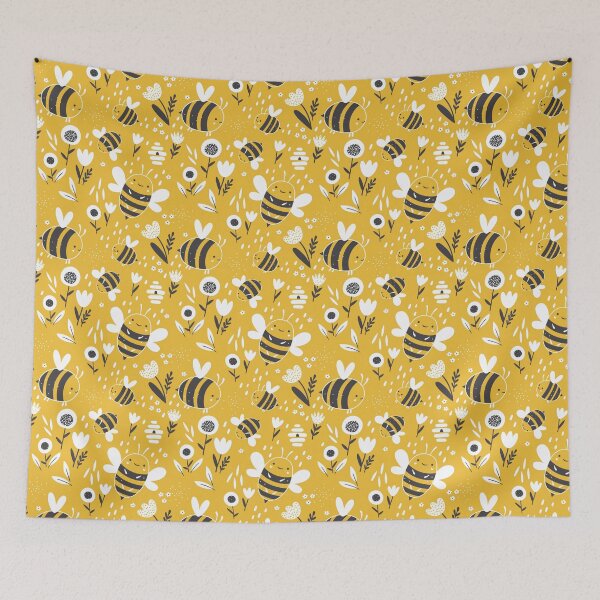 Item preview, Beautiful seamless Floral Bee designed and sold by CatheriLove.