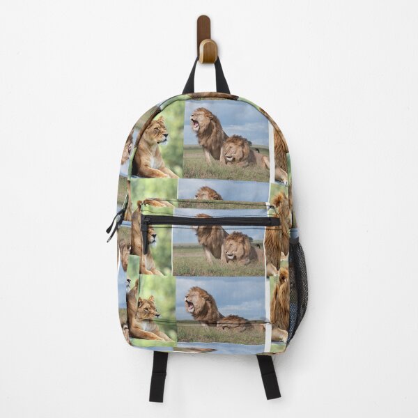 Item preview, Floral Two Lions in grassland. designed and sold by Hinny8.