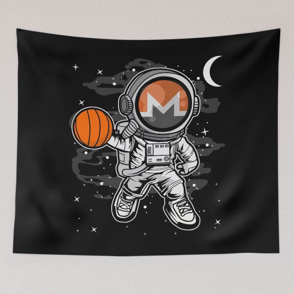 Item preview, Astronaut Basketball Monero XMR Coin To The Moon Crypto Token Cryptocurrency Blockchain Wallet HODL designed and sold by AdamRoberts90.