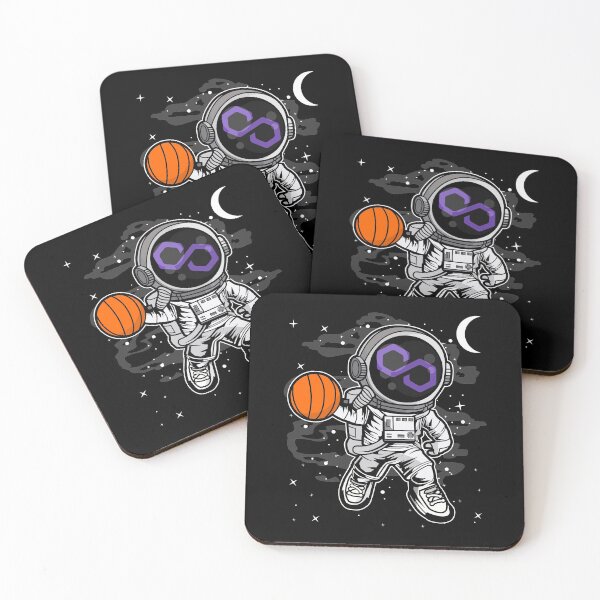 Item preview, Astronaut Basketball Polygon Matic Coin To The Moon Crypto Token Cryptocurrency Blockchain Wallet HODL designed and sold by AdamRoberts90.