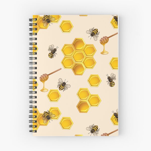 Item preview, Seamless pattern bees and honeycomb designed and sold by CatheriLove.