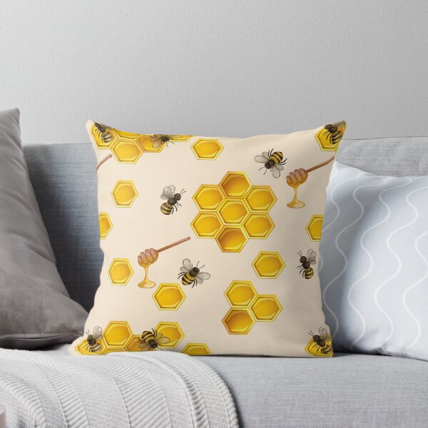 Item preview, Seamless pattern bees and honeycomb designed and sold by CatheriLove.