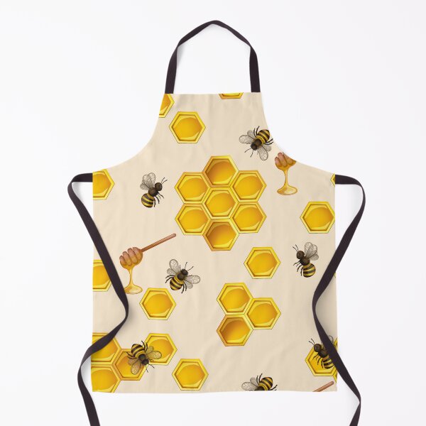 Item preview, Seamless pattern bees and honeycomb designed and sold by CatheriLove.