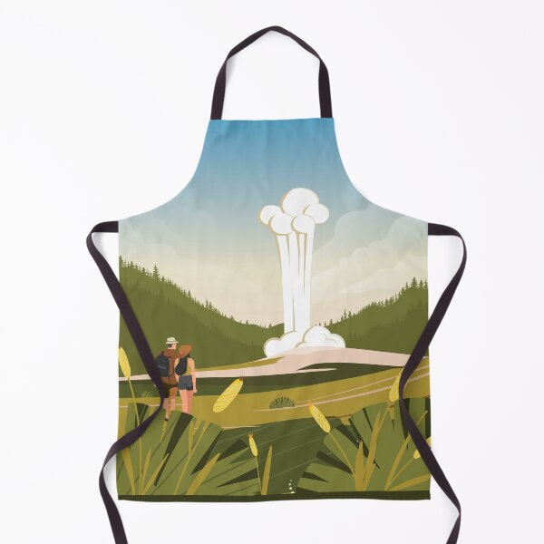 Item preview, Yellowstone geyser travel poster, designed and sold by Arctic frame studio.