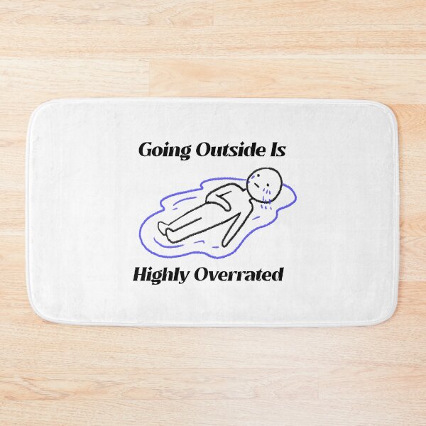 Item preview, going outside is highly overrated - funny introvert  designed and sold by Hoetoons.