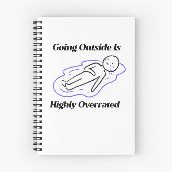 Item preview, going outside is highly overrated - funny introvert  designed and sold by Hoetoons.