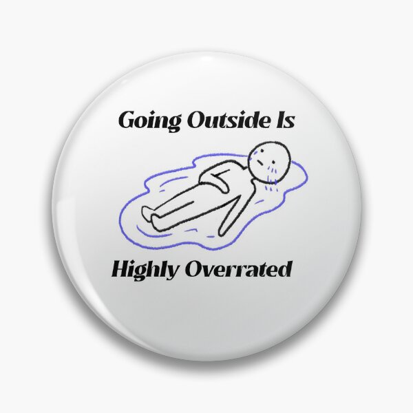 Item preview, going outside is highly overrated - funny introvert  designed and sold by Hoetoons.