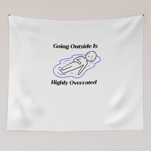 Item preview, going outside is highly overrated - funny introvert  designed and sold by Hoetoons.