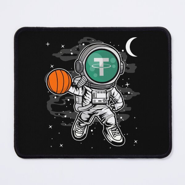 Item preview, Astronaut Basketball Tether USDT Coin To The Moon Crypto Token Cryptocurrency Blockchain Wallet HODL designed and sold by AdamRoberts90.