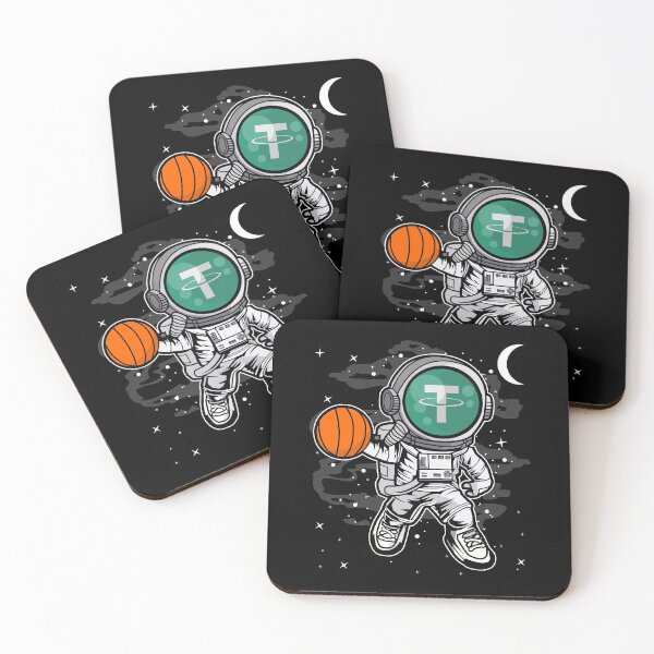 Item preview, Astronaut Basketball Tether USDT Coin To The Moon Crypto Token Cryptocurrency Blockchain Wallet HODL designed and sold by AdamRoberts90.