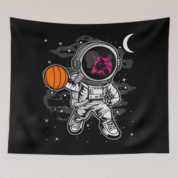 Item preview, Astronaut Basketball Uniswap UNI Coin To The Moon Crypto Token Cryptocurrency Blockchain Wallet HODL designed and sold by AdamRoberts90.
