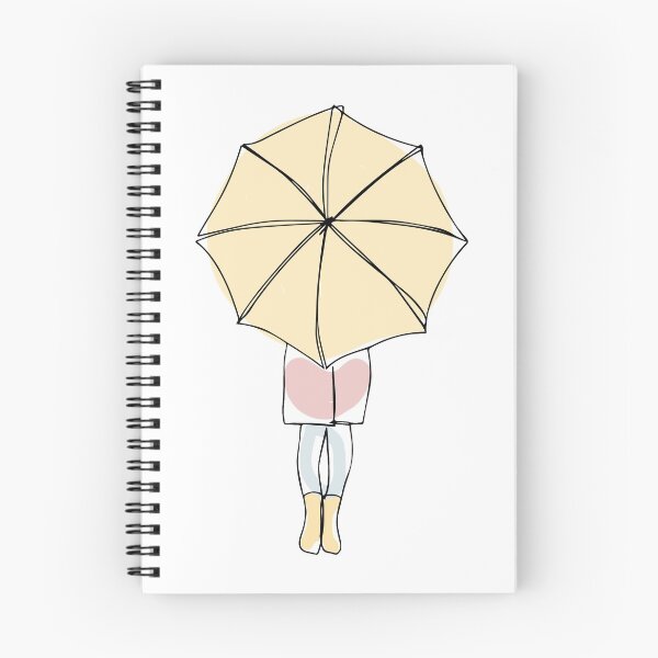 Item preview, Woman with Umbrella Line Art - Woman Holding Umbrella - Under the Umbrella designed and sold by Mrs-PenLine.